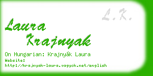 laura krajnyak business card